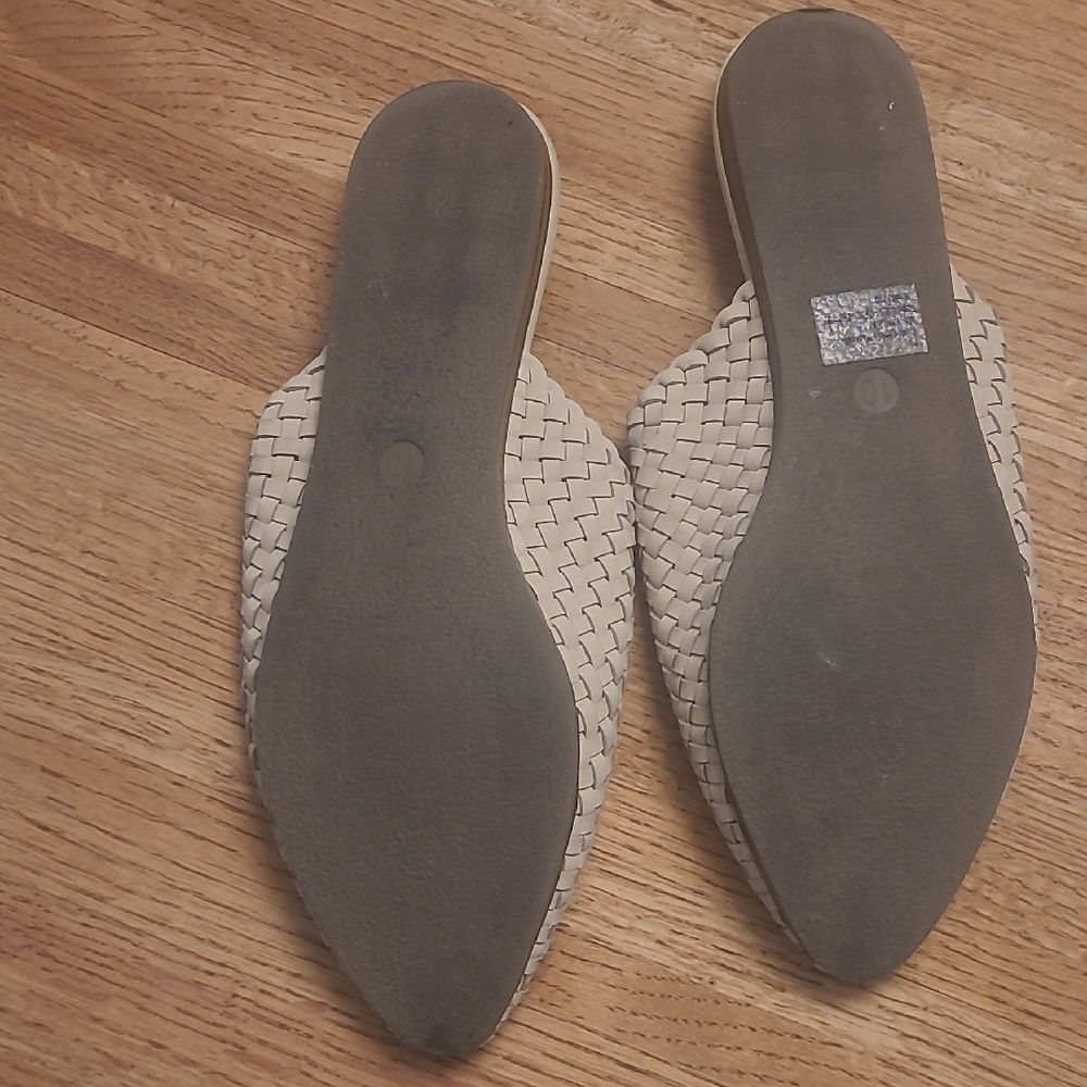 Universal Thread Beige Woven Mules - Picture 3 of 4